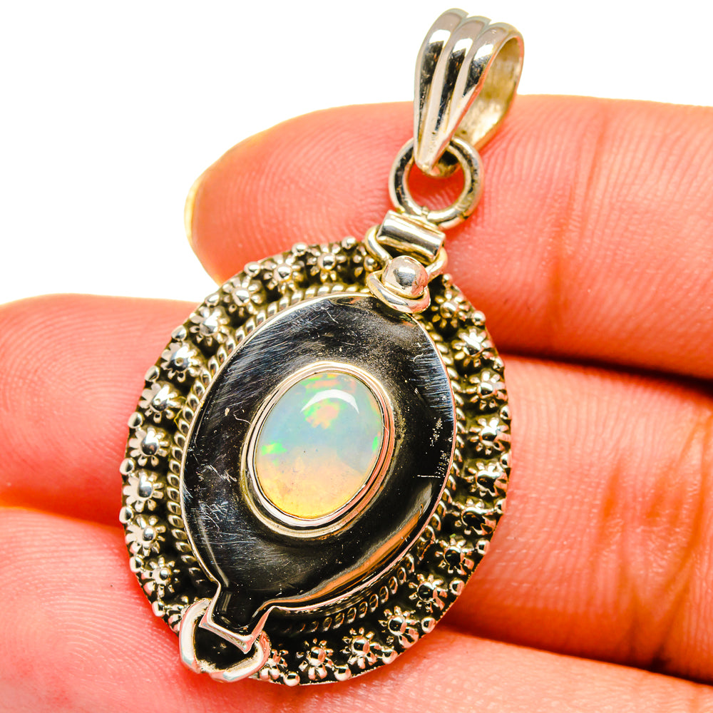 Ethiopian Opal Pendants handcrafted by Anasilvercos - PD13897
