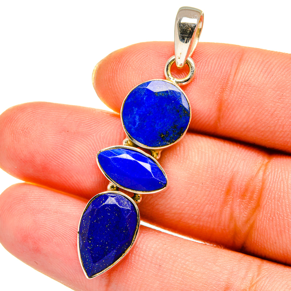 Lapis Lazuli Pendants handcrafted by Anasilvercos - PD13899