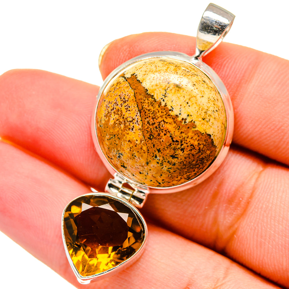 Picture Jasper Pendants handcrafted by Anasilvercos - PD13919