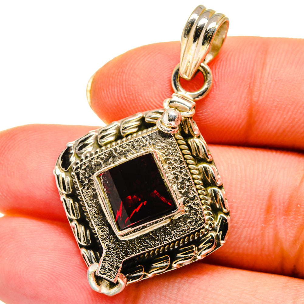 Garnet Pendants handcrafted by Anasilvercos - PD13926