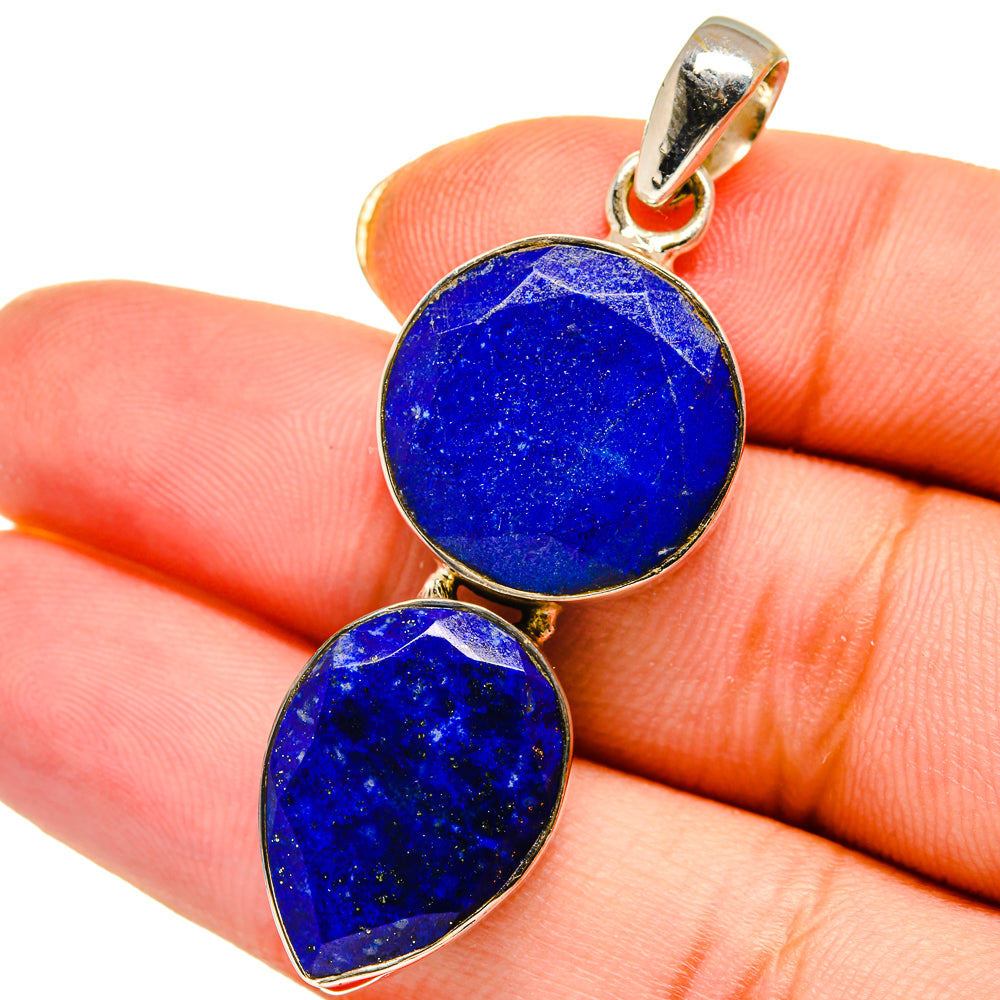 Lapis Lazuli Pendants handcrafted by Anasilvercos - PD13927
