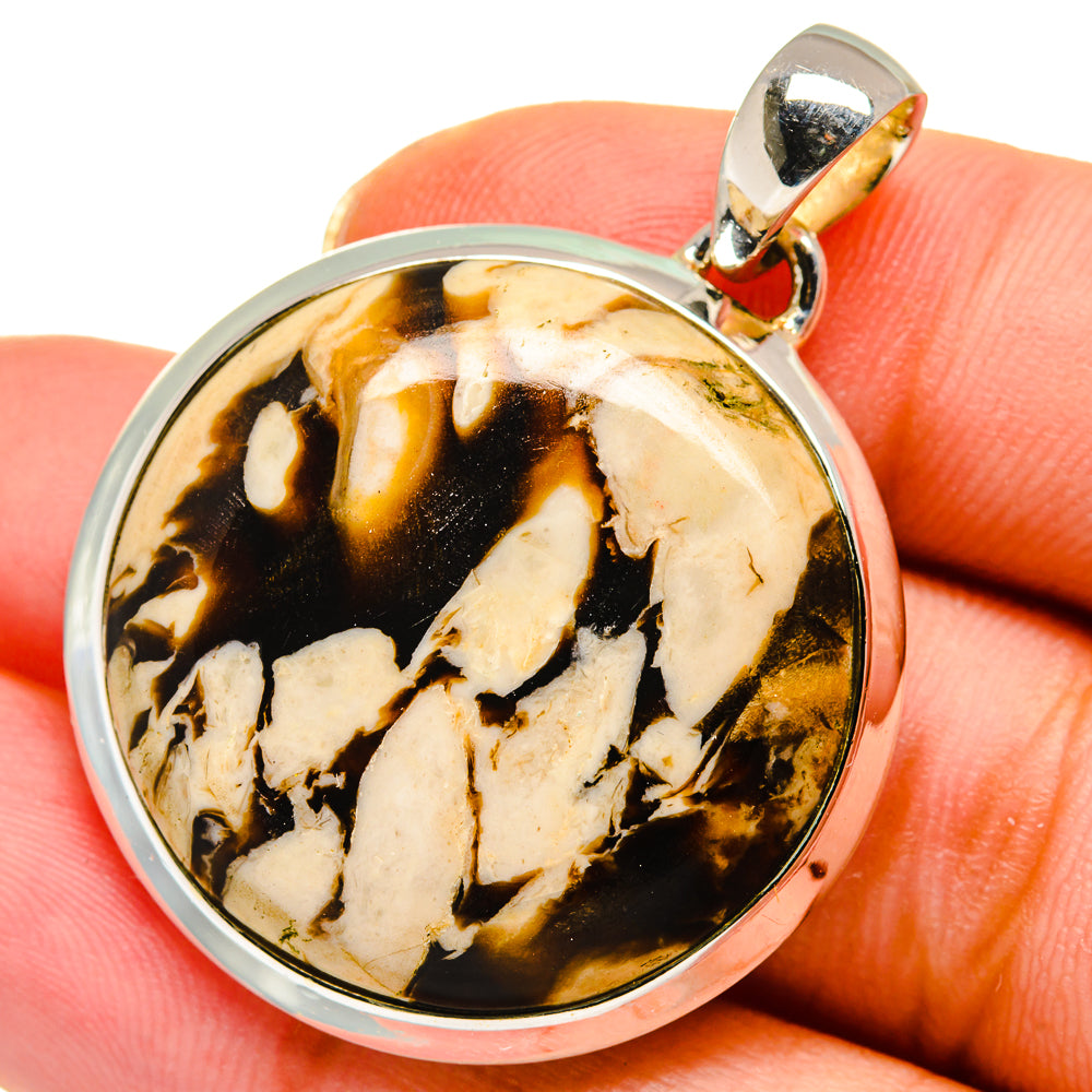 Peanut Wood Jasper Pendants handcrafted by Anasilvercos - PD13928