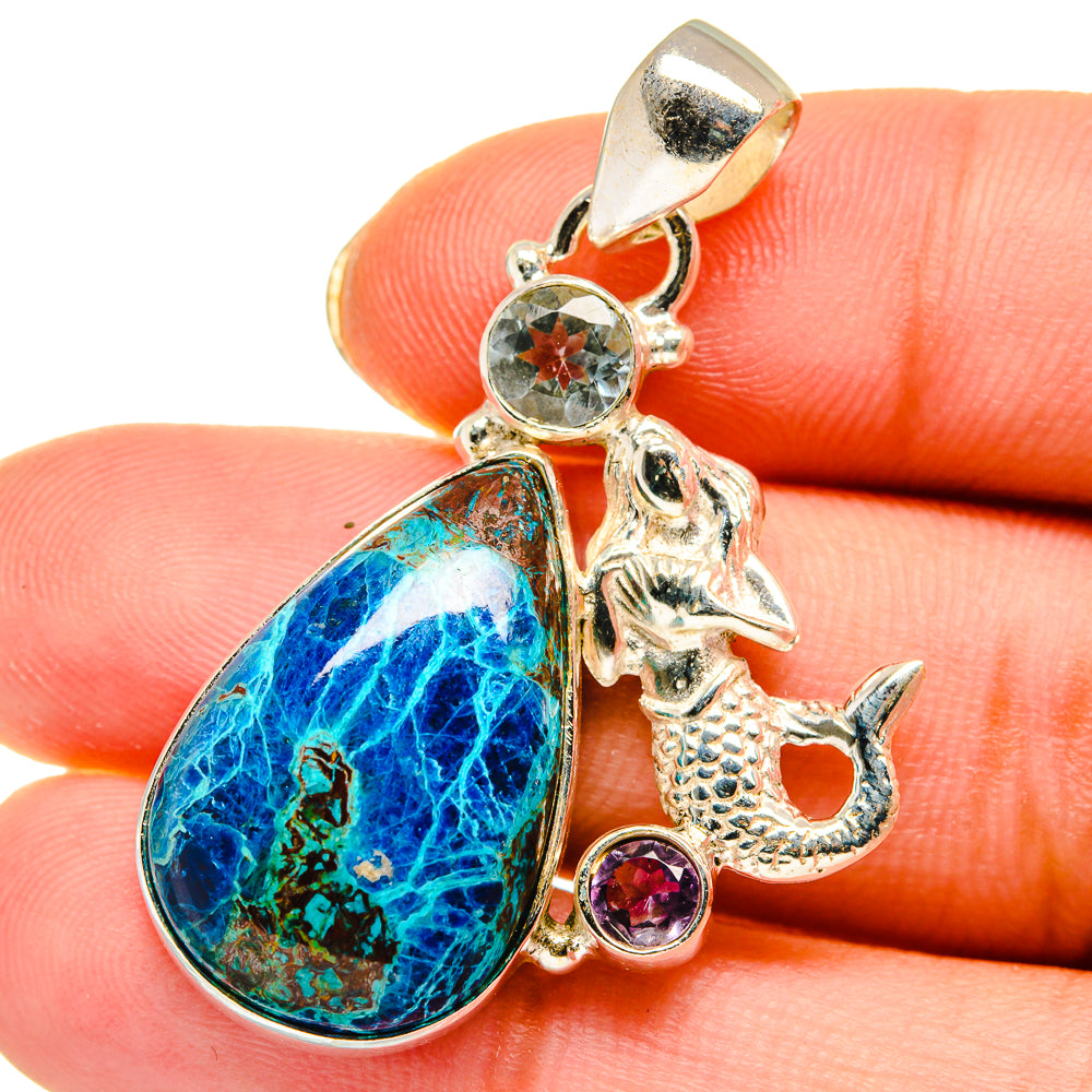 Shattuckite Pendants handcrafted by Anasilvercos - PD13941