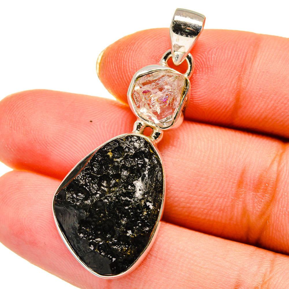 Tektite Pendants handcrafted by Anasilvercos - PD13942