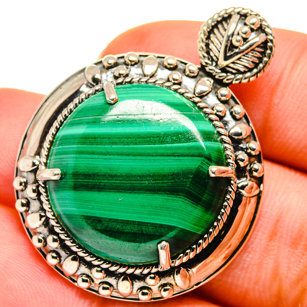 Malachite Pendants handcrafted by Anasilvercos - PD13953