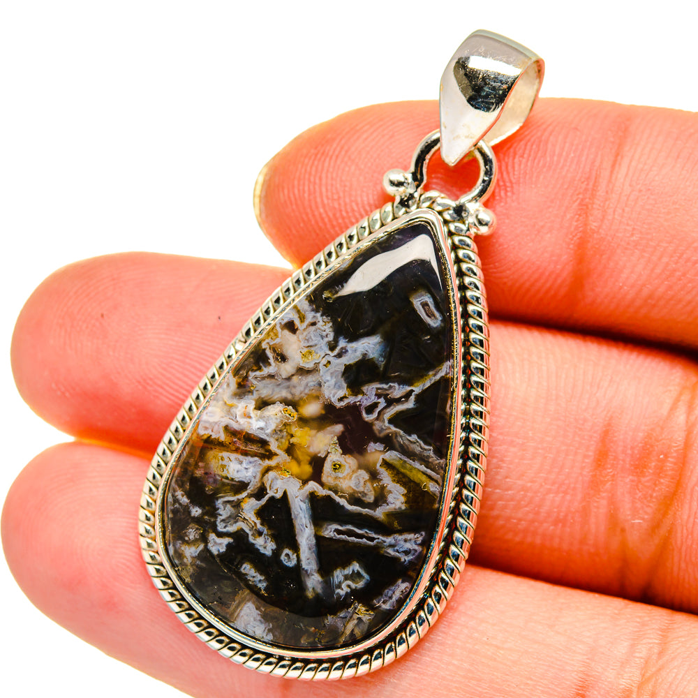 Turkish Tube Agate Pendants handcrafted by Anasilvercos - PD13963