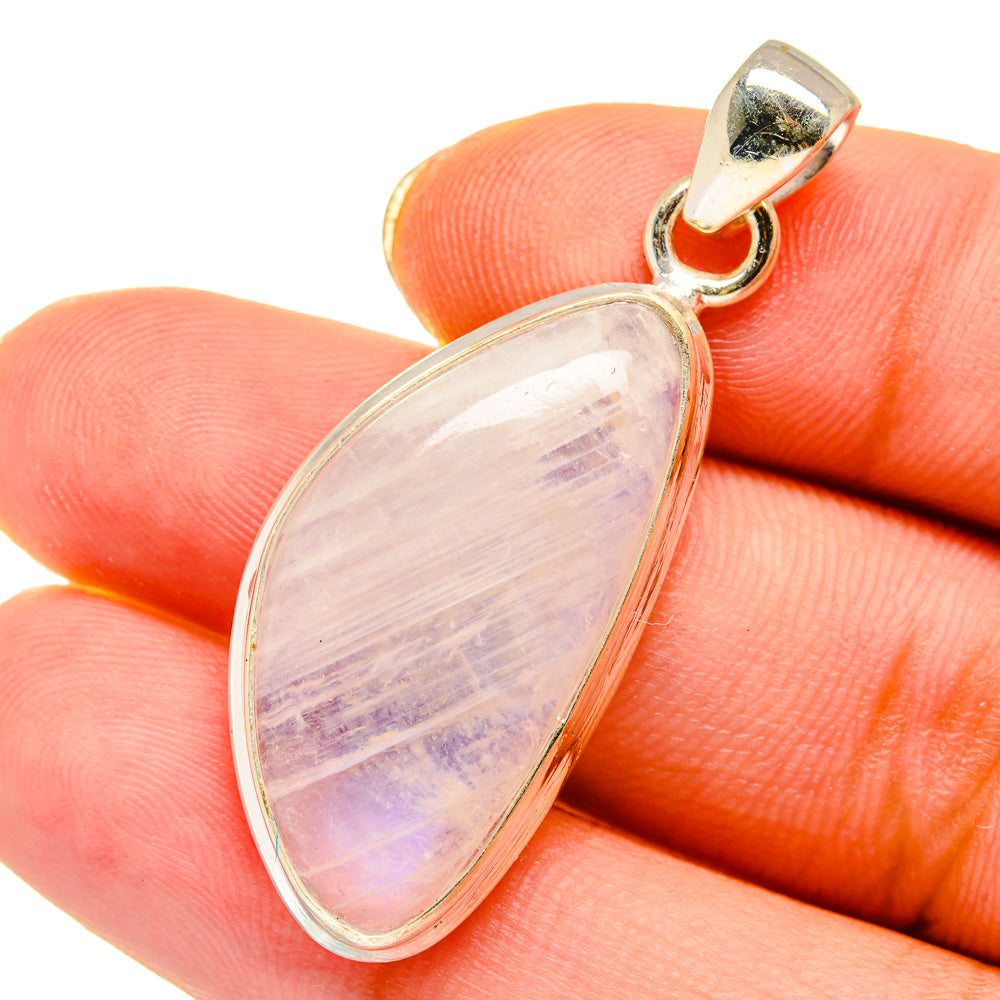 Rainbow Moonstone Pendants handcrafted by Anasilvercos - PD13983