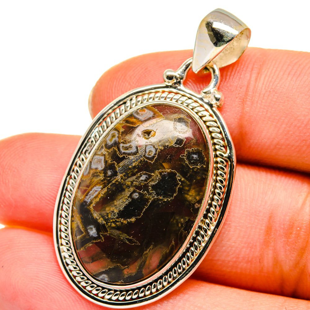 Turkish Tube Agate Pendants handcrafted by Anasilvercos - PD14004