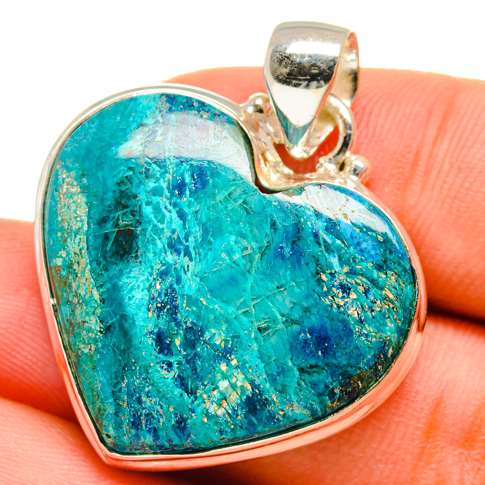 Chrysocolla Pendants handcrafted by Anasilvercos - PD14044