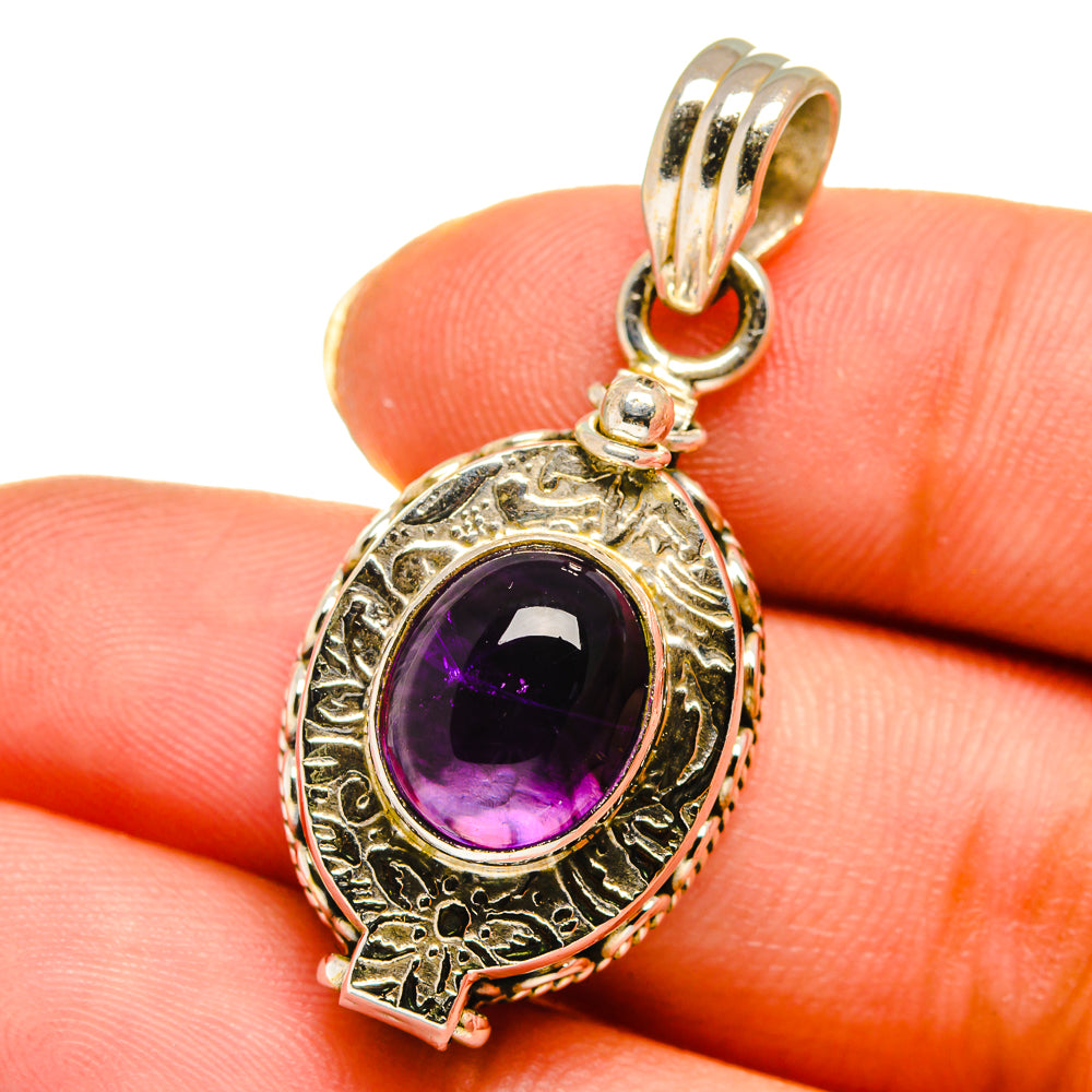 Amethyst Pendants handcrafted by Anasilvercos - PD14048
