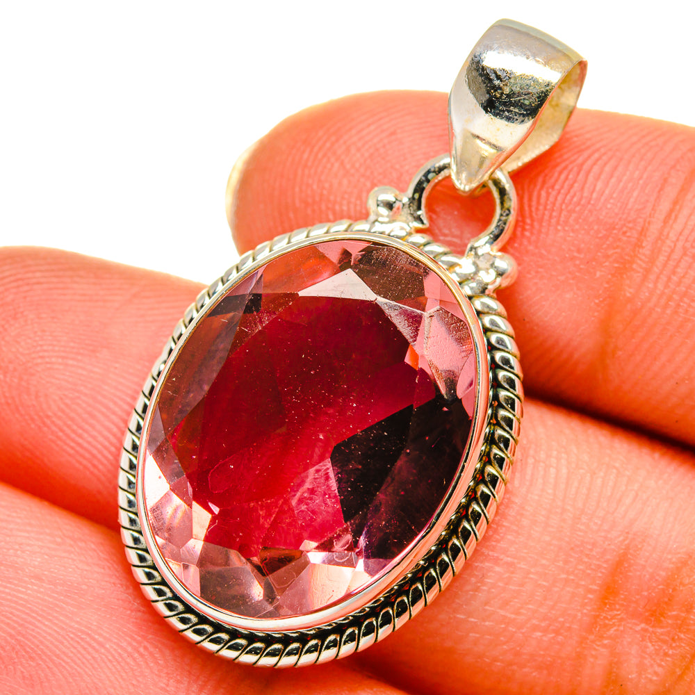 Color Change Alexandrite (lab.) Pendants handcrafted by Anasilvercos - PD14058