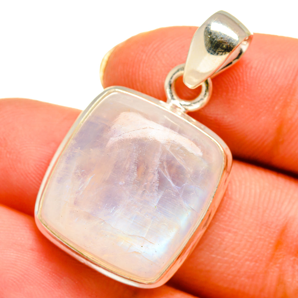 Rainbow Moonstone Pendants handcrafted by Anasilvercos - PD14071