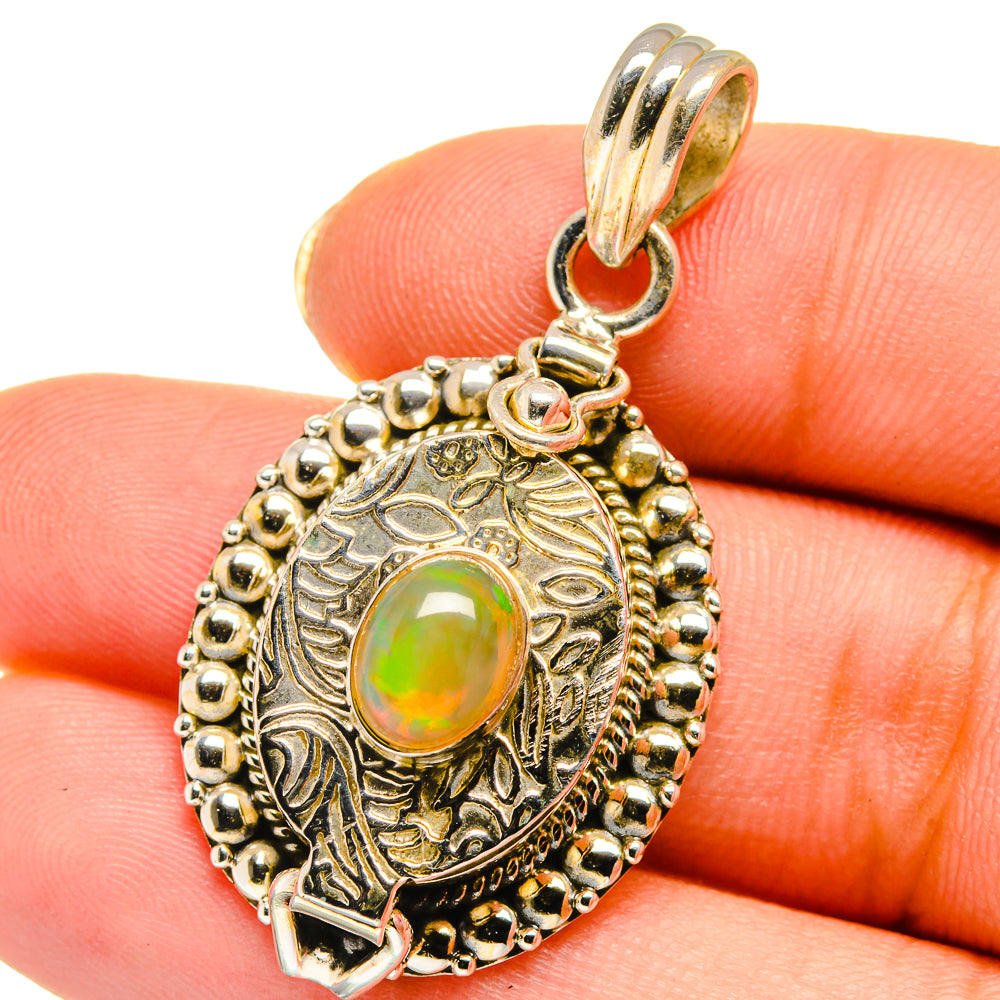 Ethiopian Opal Pendants handcrafted by Anasilvercos - PD14073