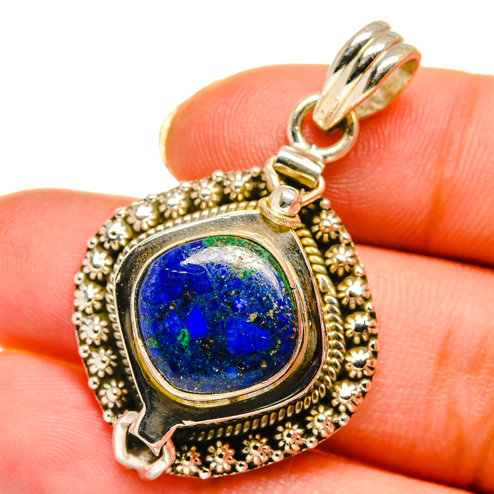 Azurite Pendants handcrafted by Anasilvercos - PD14076