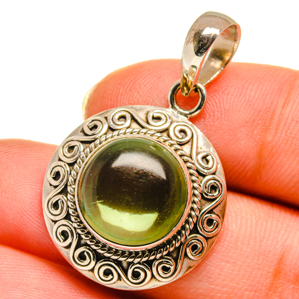 Peridot Pendants handcrafted by Anasilvercos - PD14083