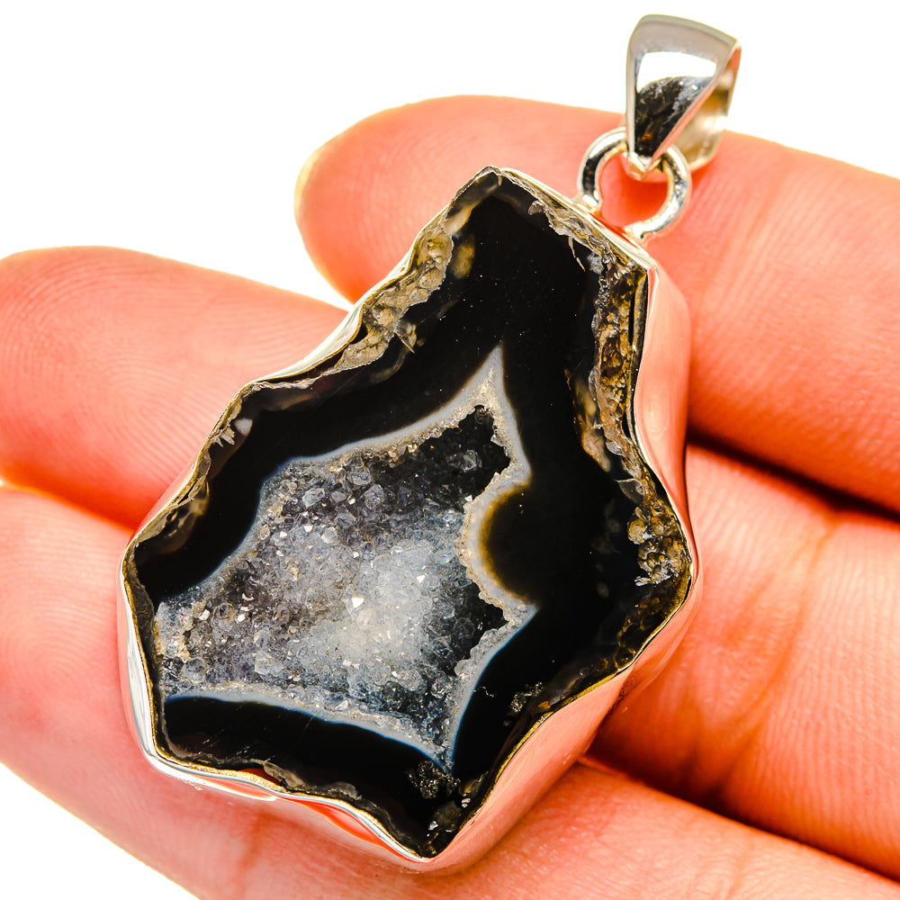 Coconut Geode Slice Pendants handcrafted by Anasilvercos - PD14095