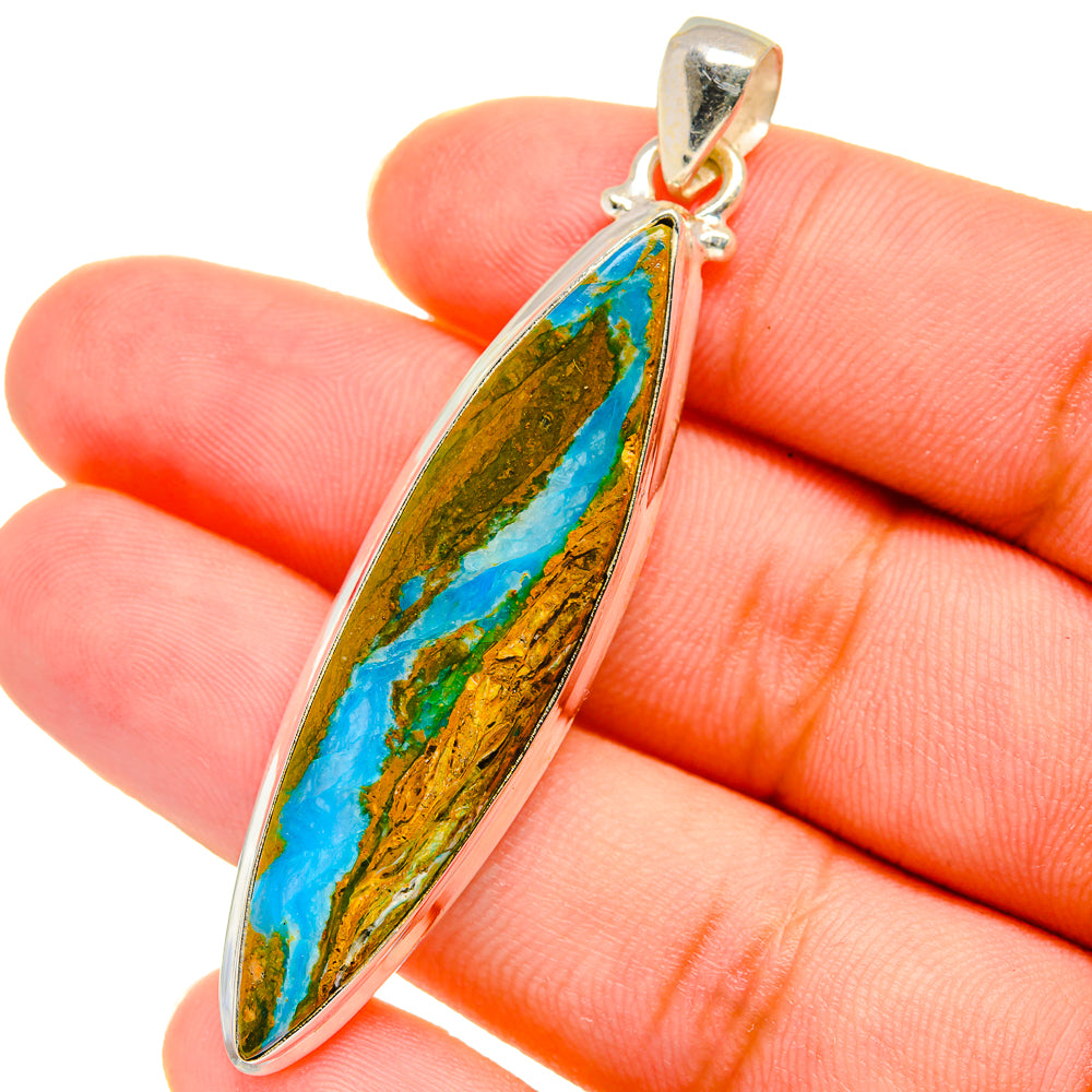 Peruvian Opal Pendants handcrafted by Anasilvercos - PD14119