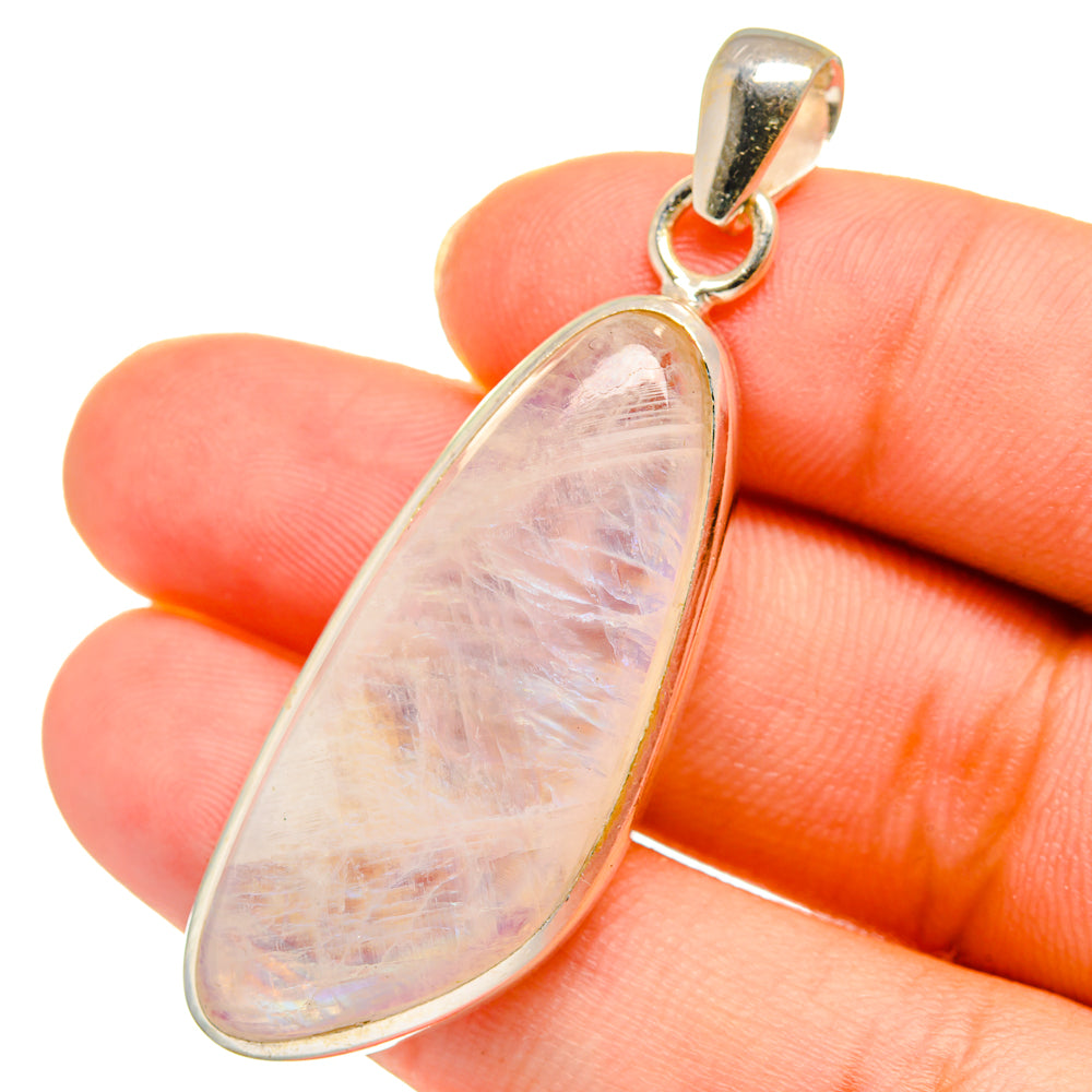 Rainbow Moonstone Pendants handcrafted by Anasilvercos - PD14157