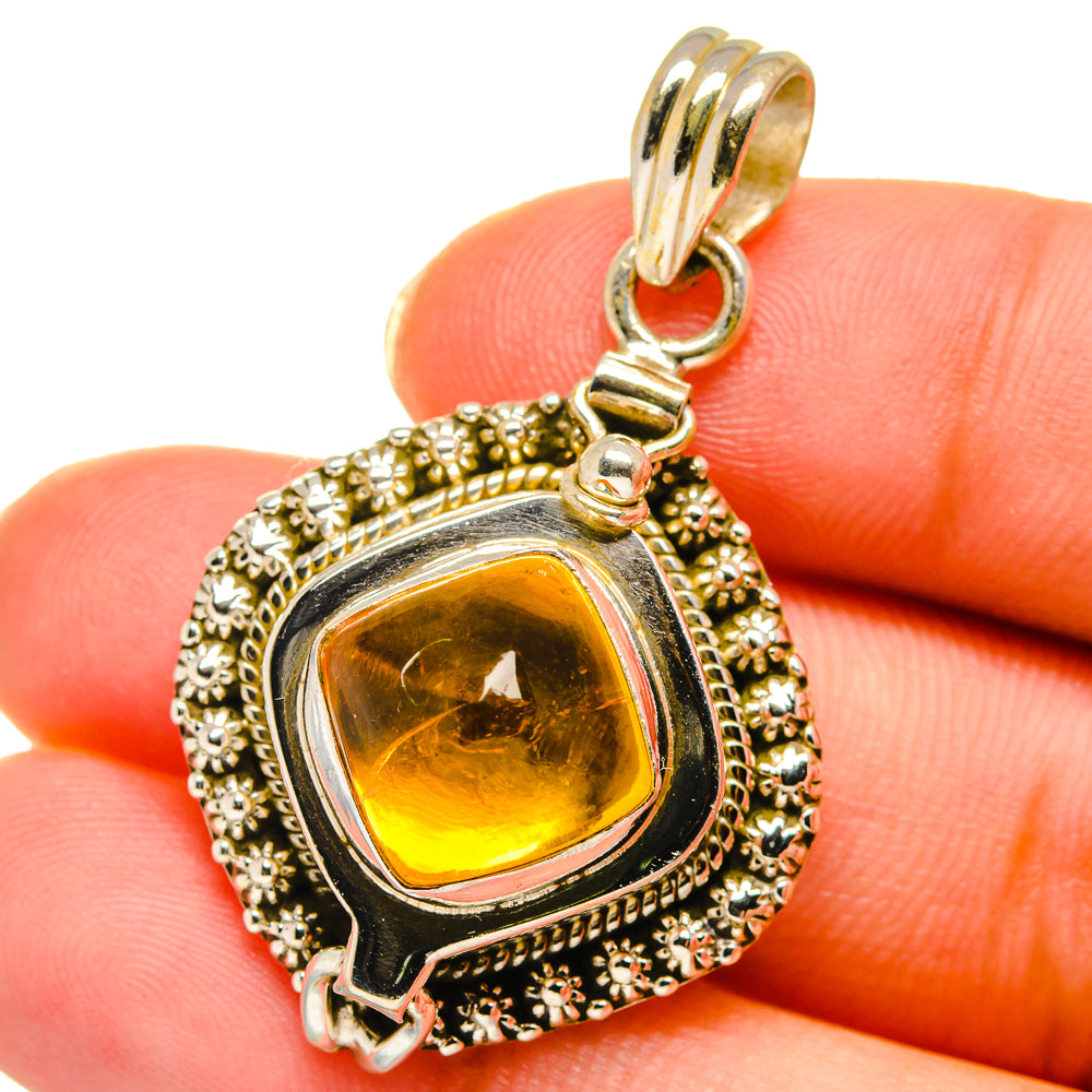 Citrine Pendants handcrafted by Anasilvercos - PD14167