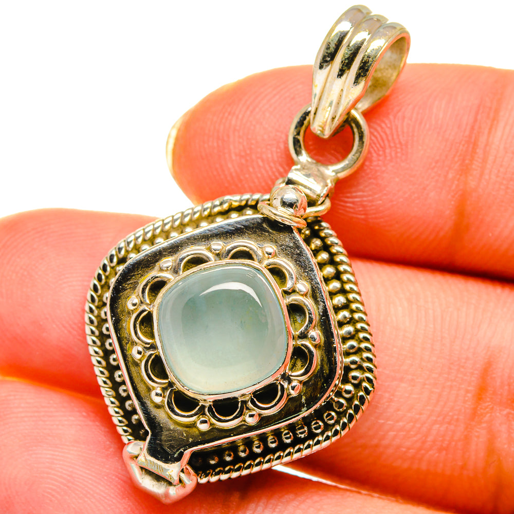 Aquamarine Pendants handcrafted by Anasilvercos - PD14168
