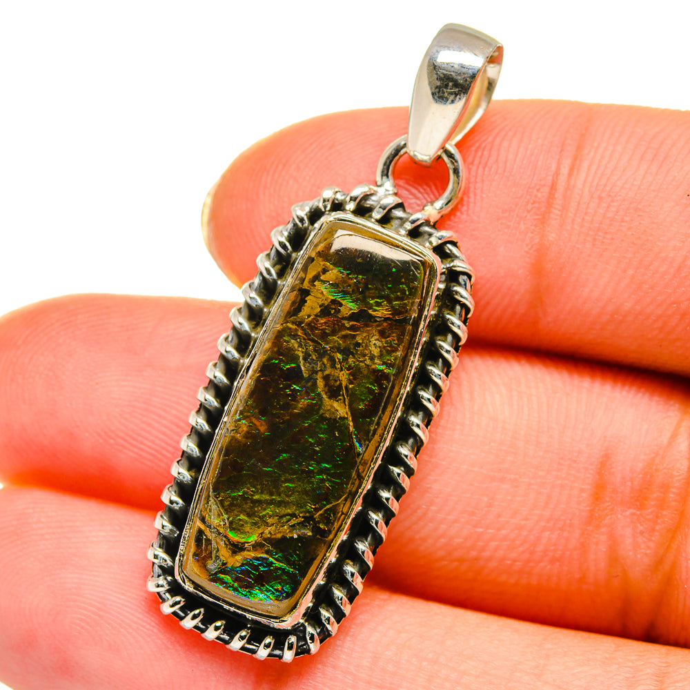 Ammolite Pendants handcrafted by Anasilvercos - PD14187