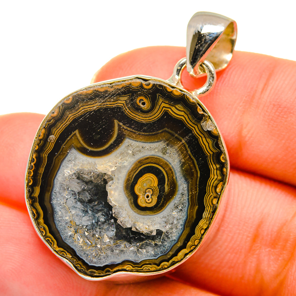 Schalenblende Druzy Pendants handcrafted by Anasilvercos - PD14190