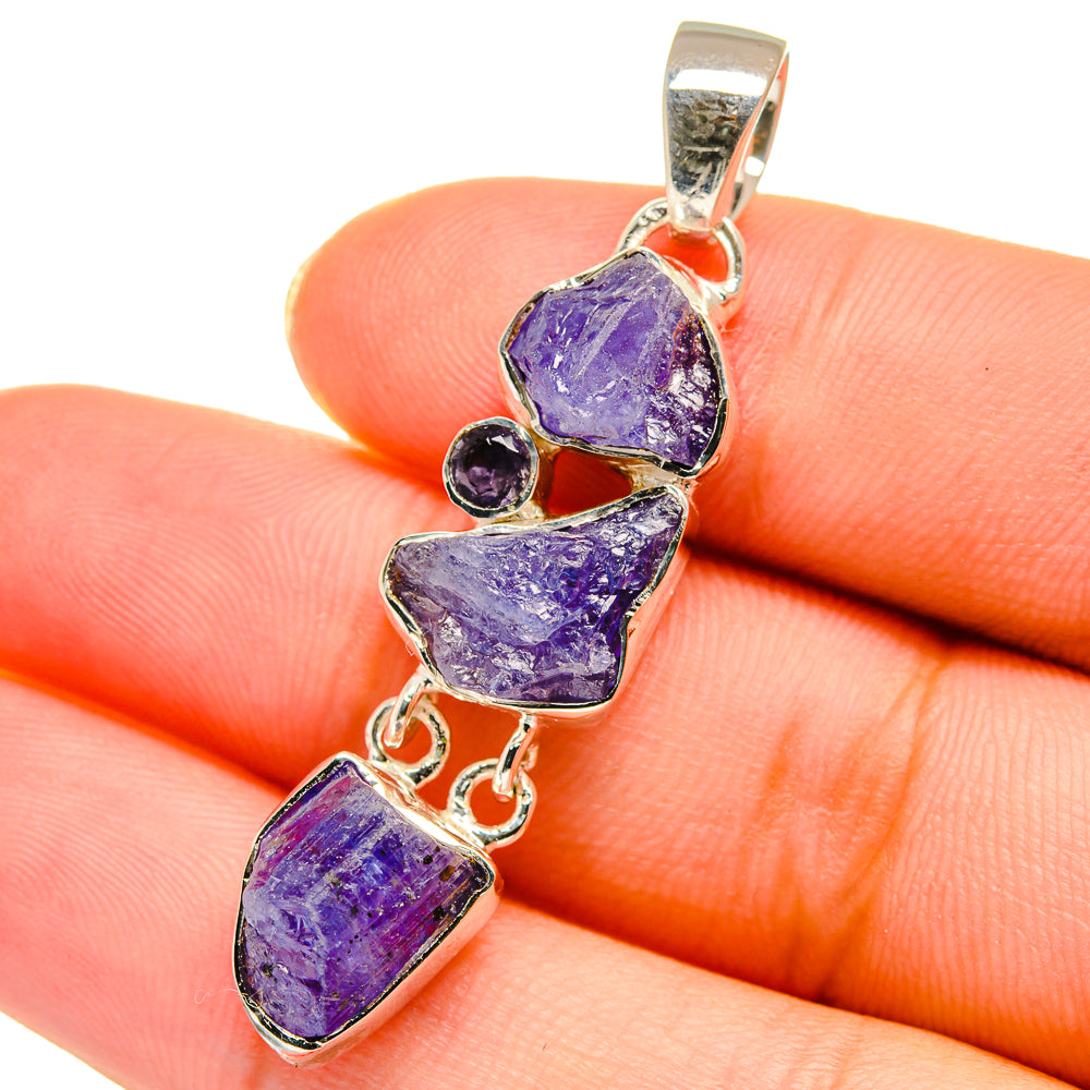 Tanzanite Pendants handcrafted by Anasilvercos - PD14200