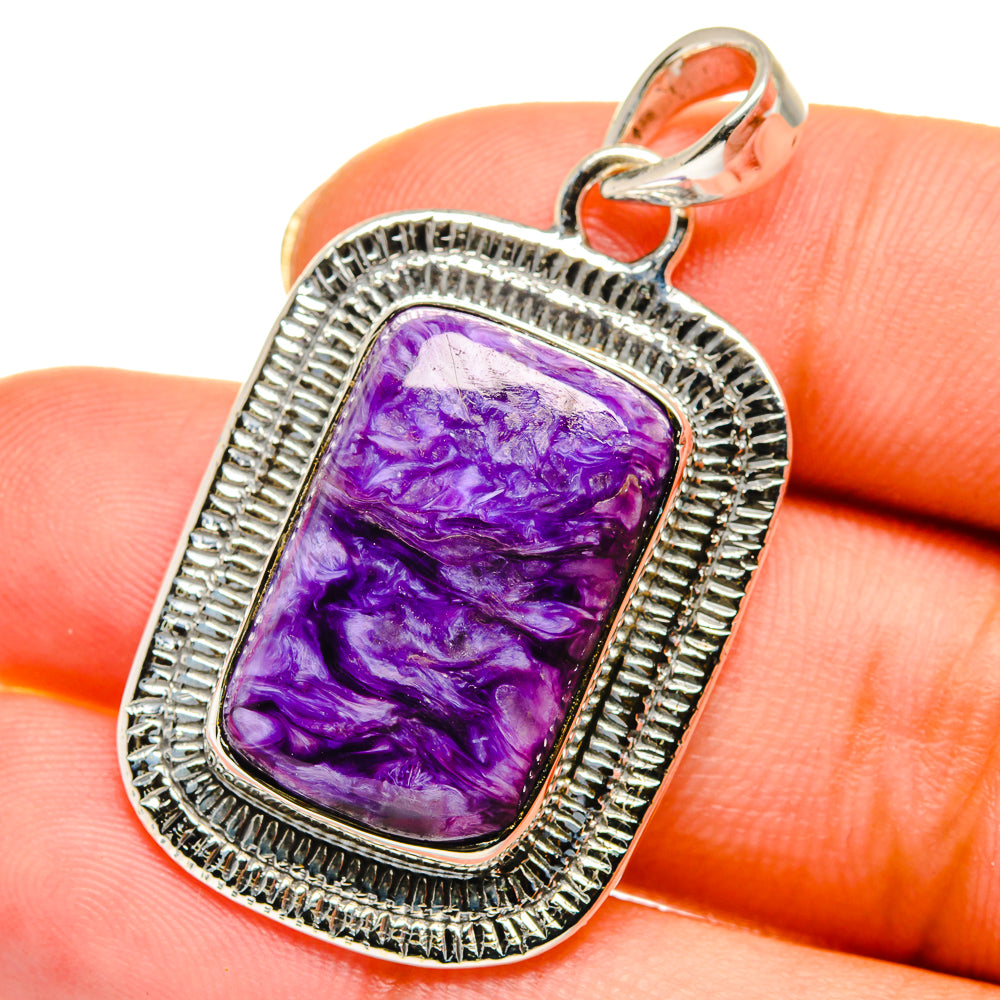 Charoite Pendants handcrafted by Anasilvercos - PD14213