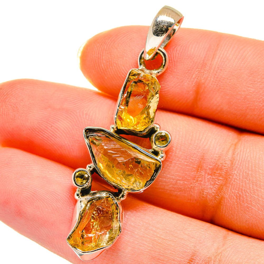 Citrine Pendants handcrafted by Anasilvercos - PD14266
