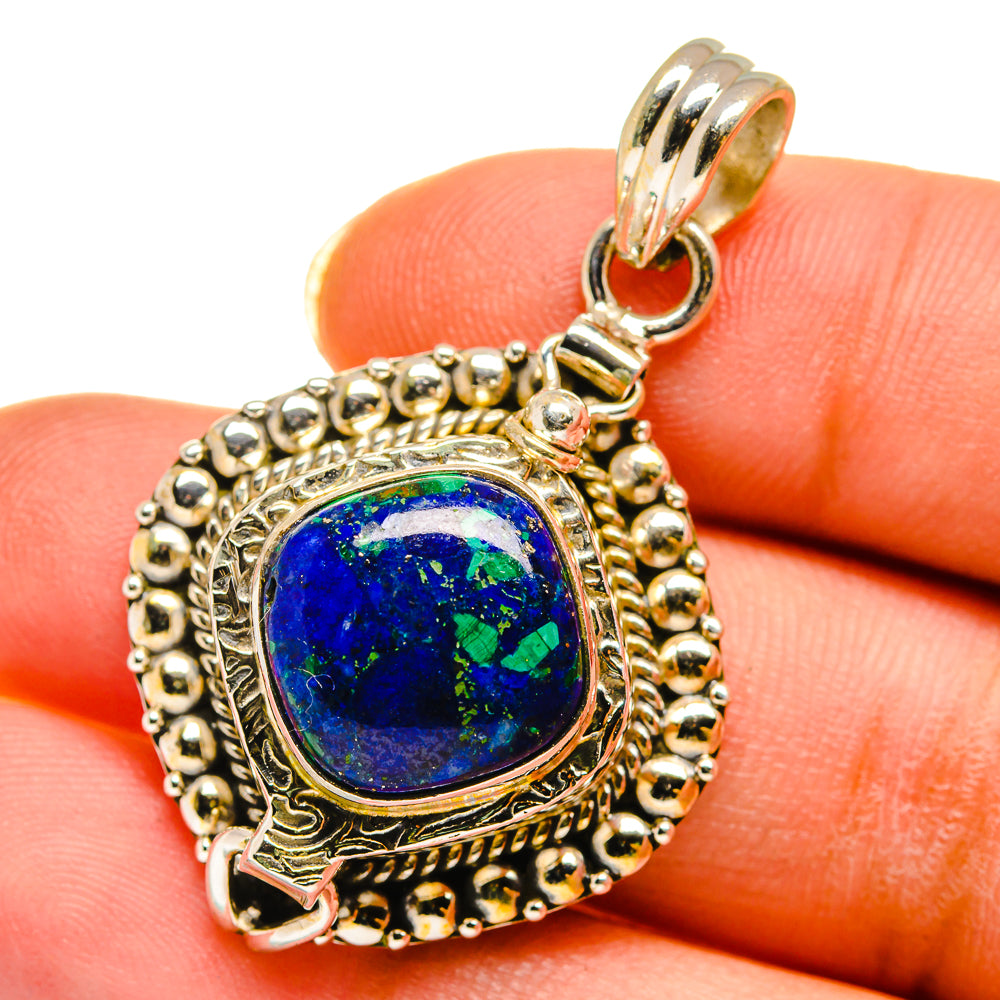 Azurite Pendants handcrafted by Anasilvercos - PD14309
