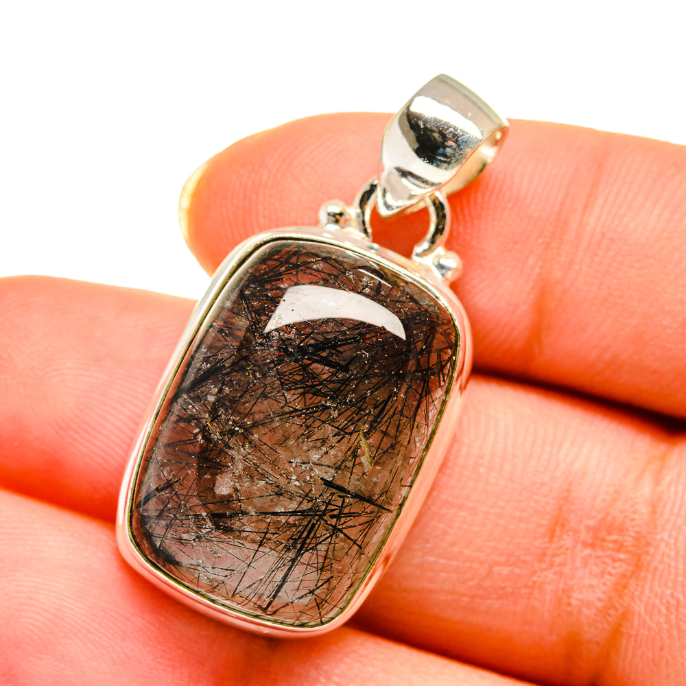 Tourmalinated Quartz Pendants handcrafted by Anasilvercos - PD14310