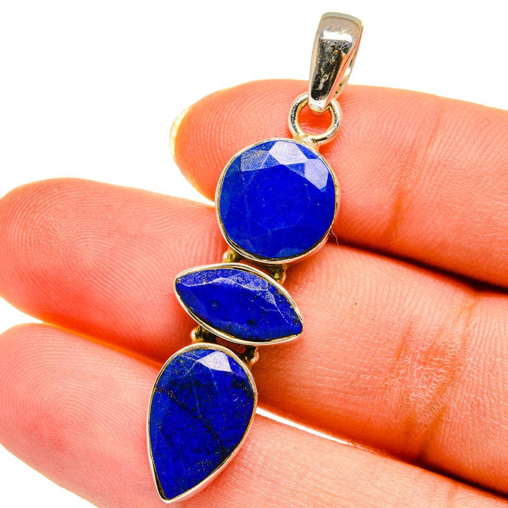 Lapis Lazuli Pendants handcrafted by Anasilvercos - PD14313