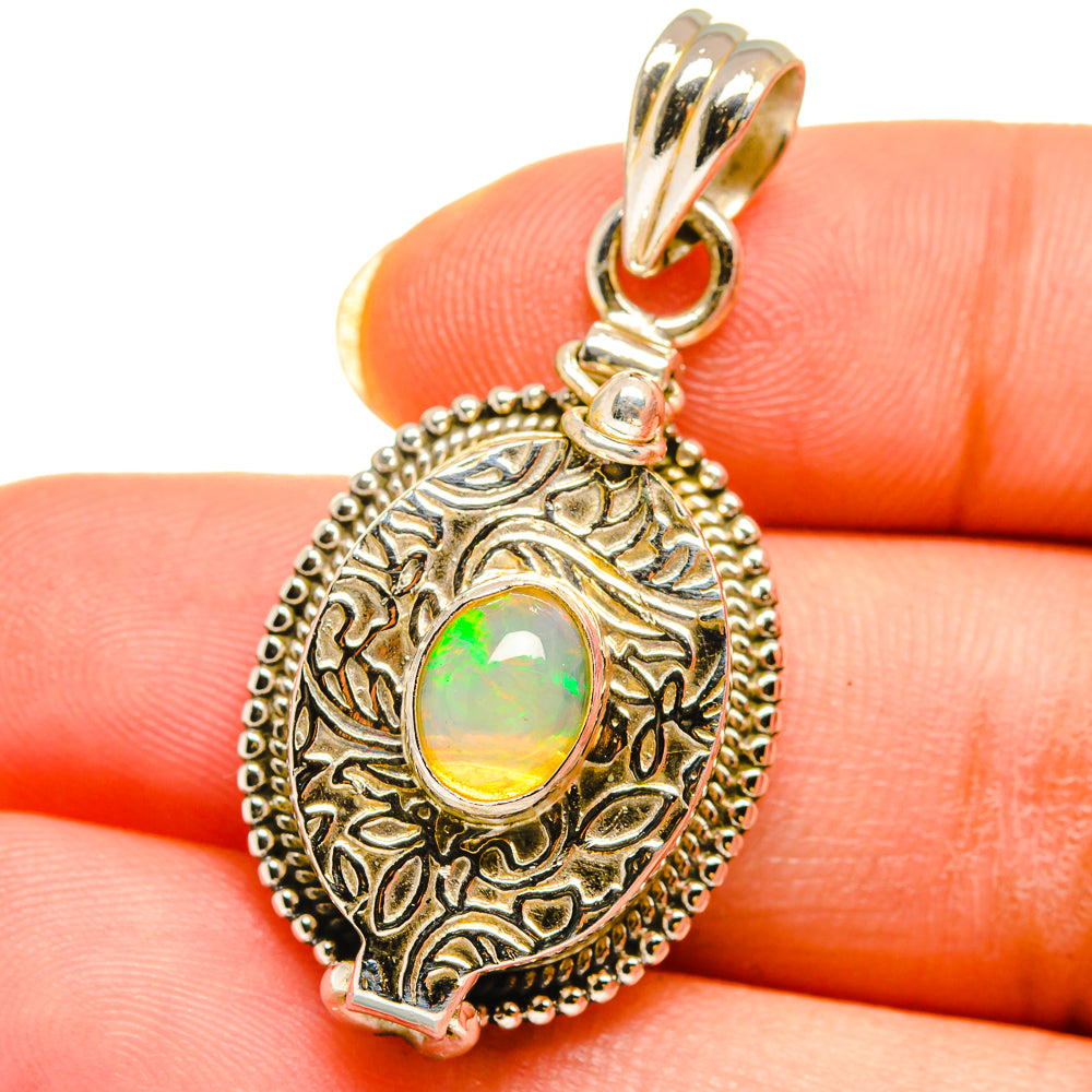 Ethiopian Opal Pendants handcrafted by Anasilvercos - PD14316