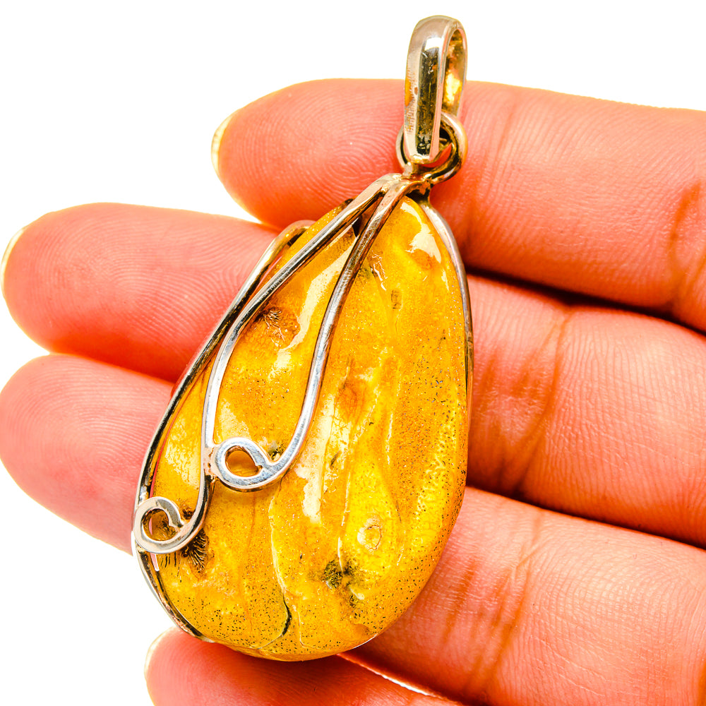 Baltic Amber Pendants handcrafted by Anasilvercos - PD14329