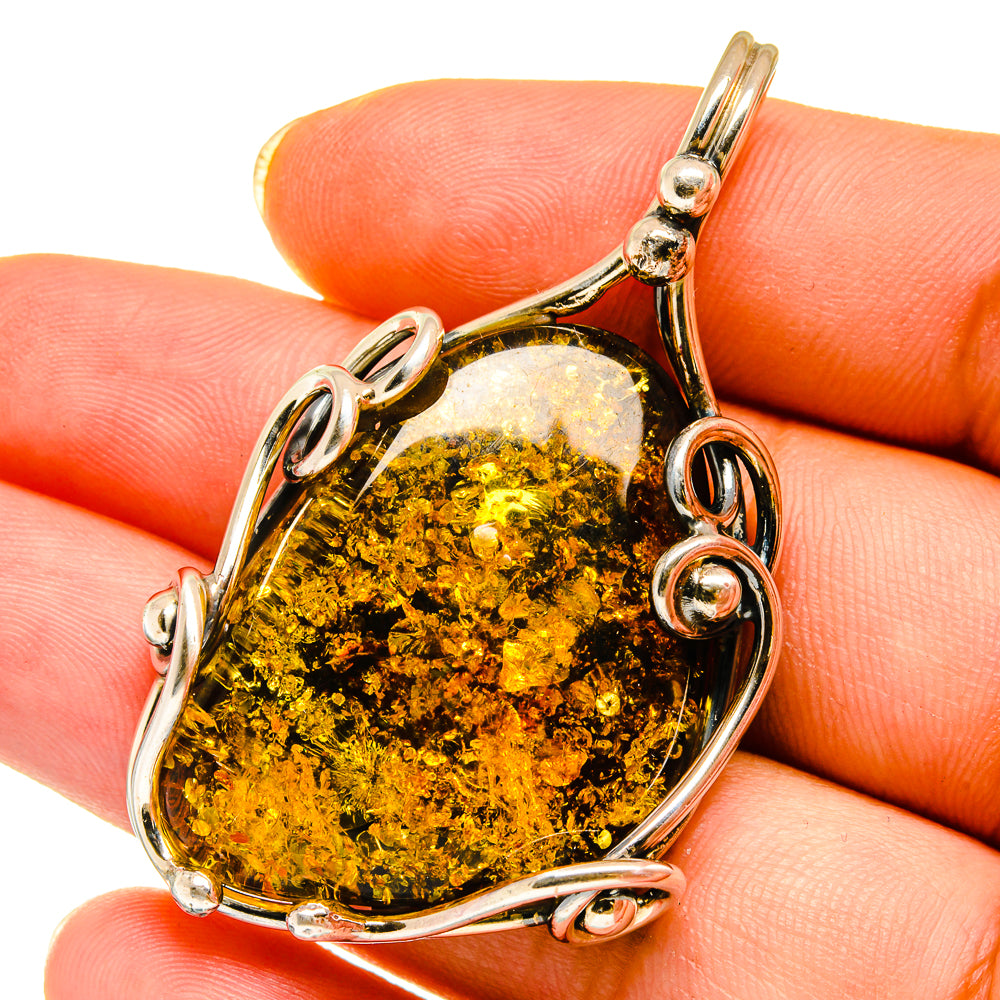 Baltic Amber Pendants handcrafted by Anasilvercos - PD14331