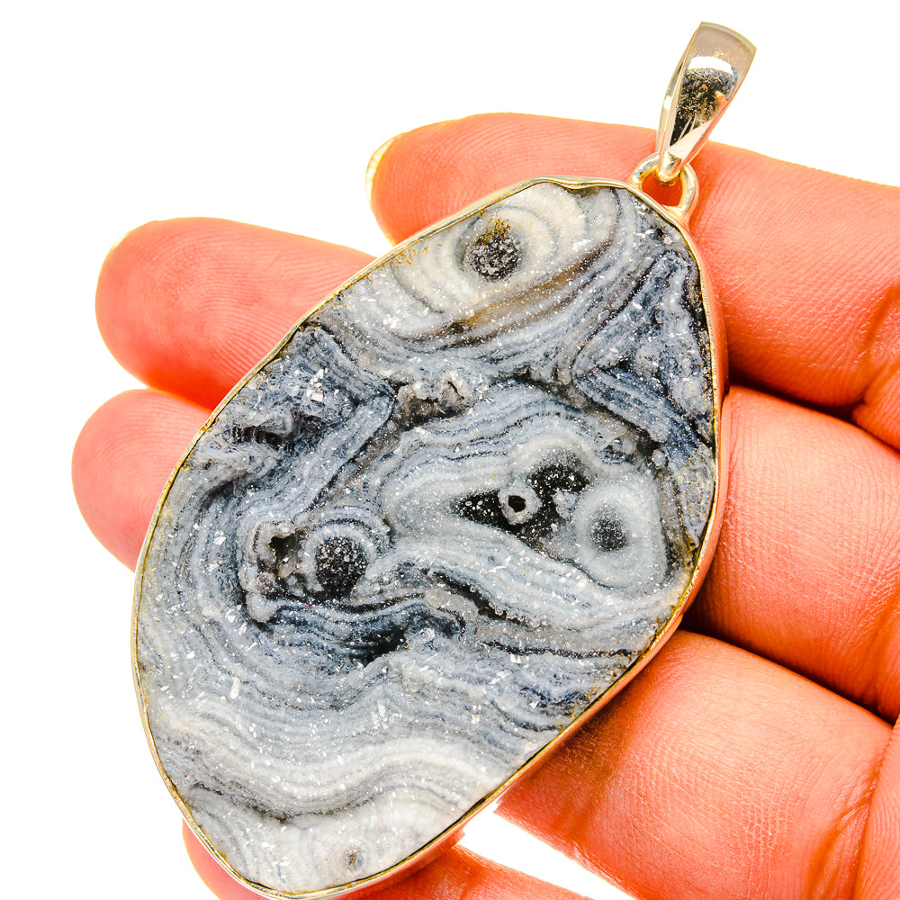 Desert Druzy Pendants handcrafted by Anasilvercos - PD14358