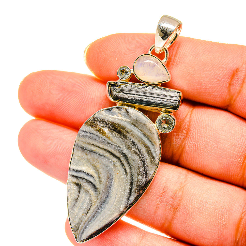 Desert Druzy Pendants handcrafted by Anasilvercos - PD14361