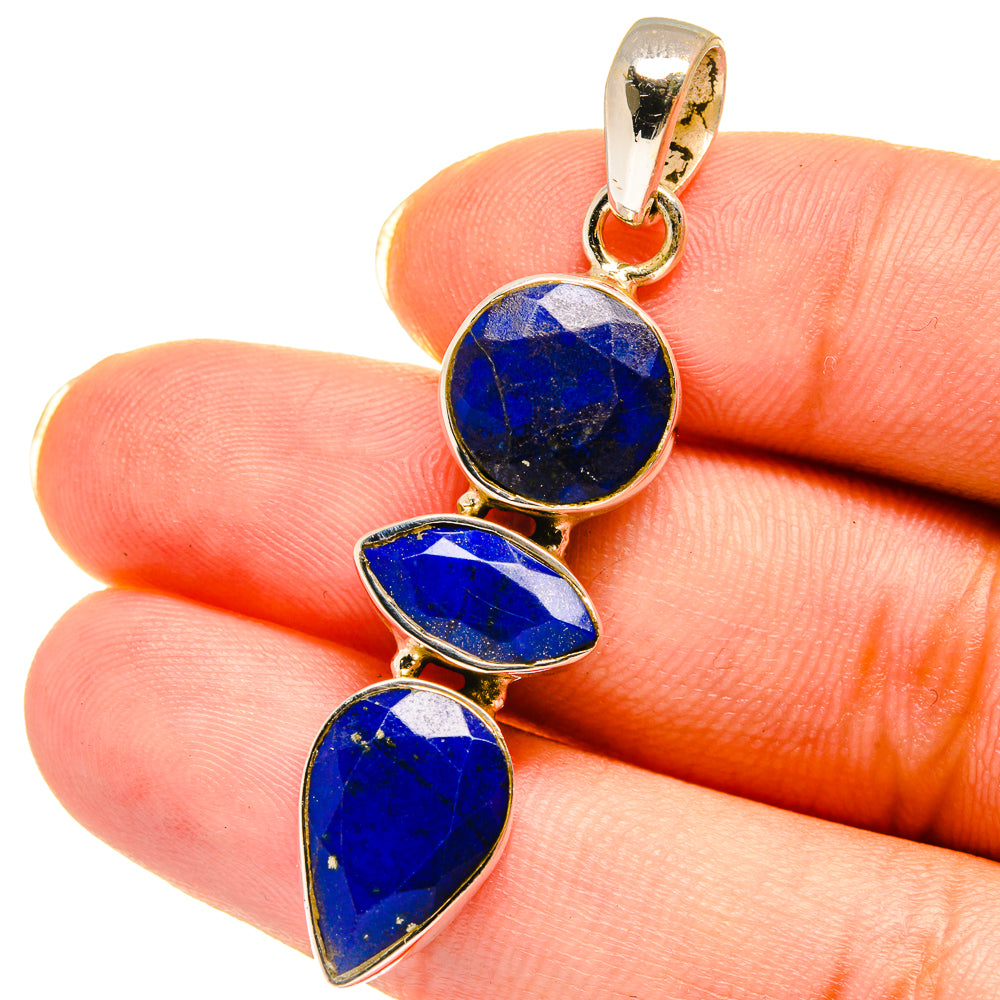 Lapis Lazuli Pendants handcrafted by Anasilvercos - PD14366