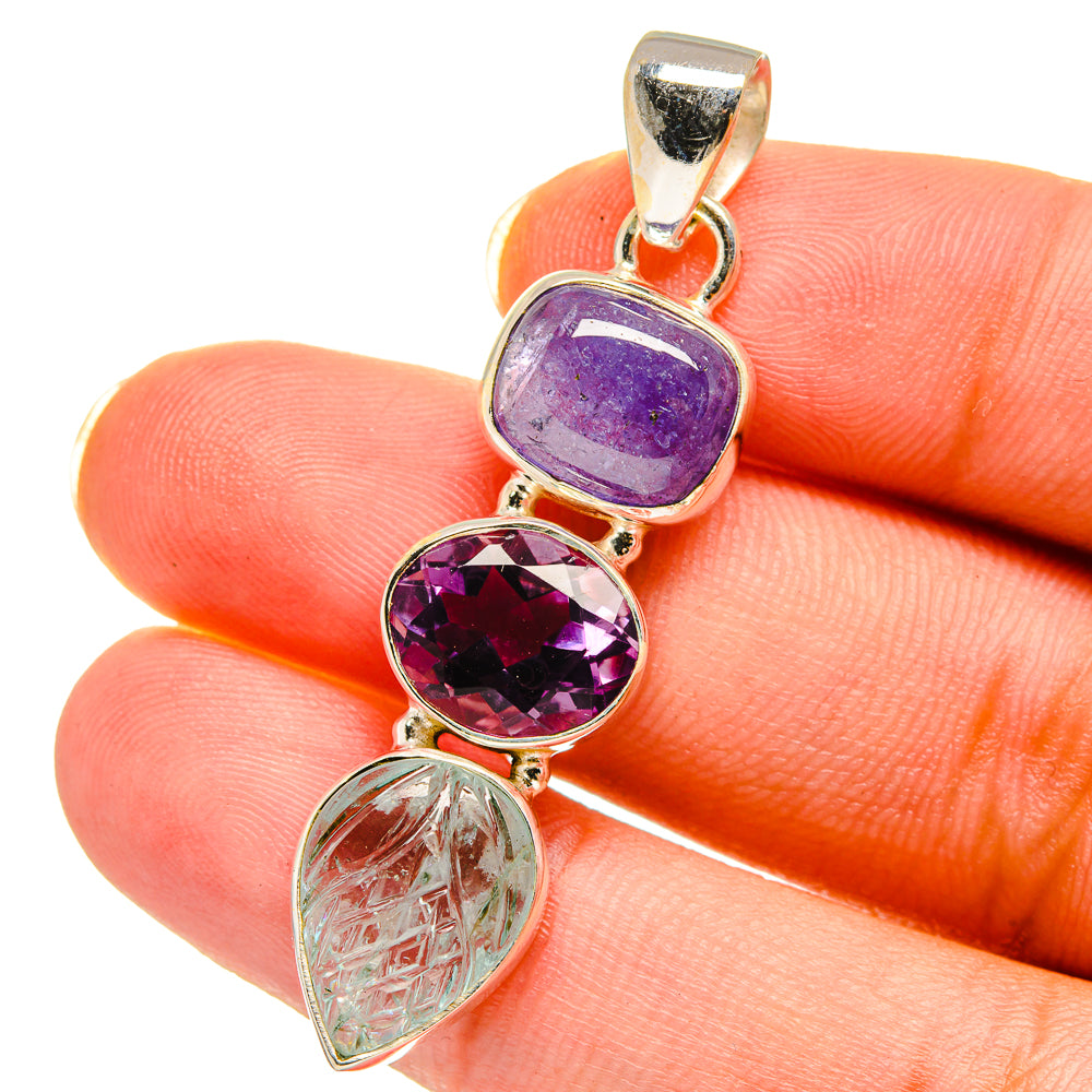 Aquamarine Pendants handcrafted by Anasilvercos - PD14367