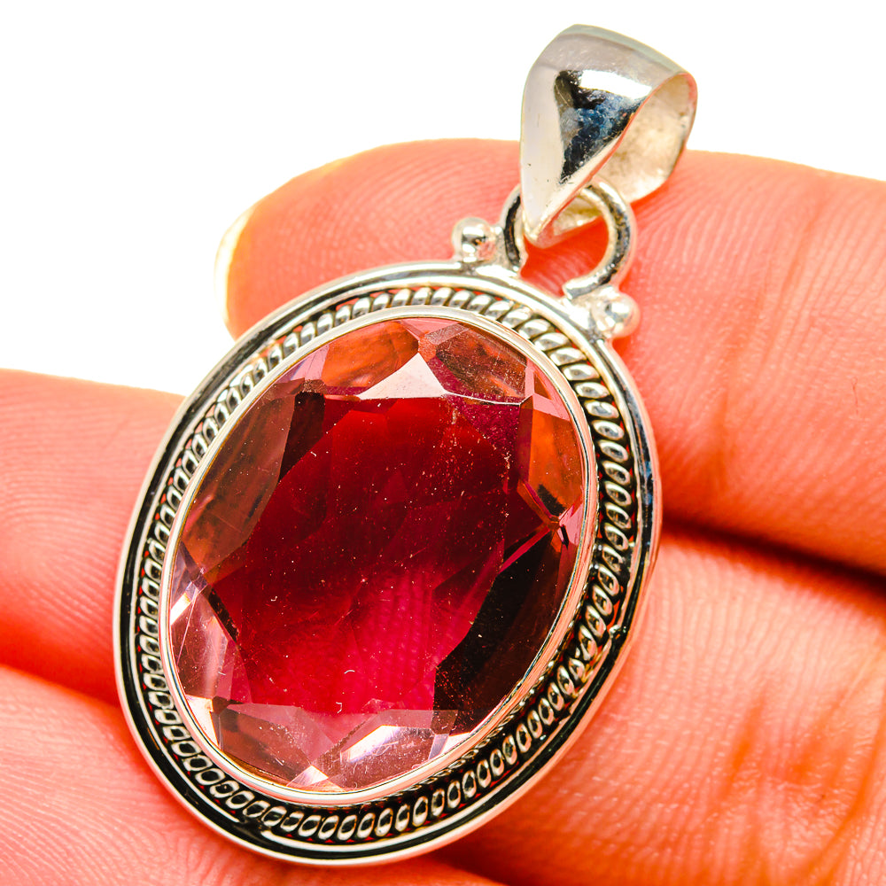 Color Change Alexandrite (lab.) Pendants handcrafted by Anasilvercos - PD14369