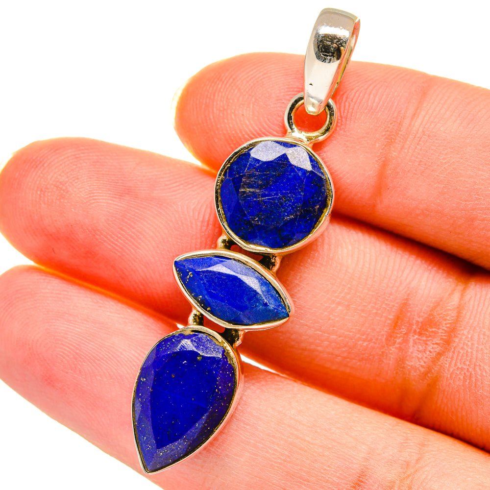 Lapis Lazuli Pendants handcrafted by Anasilvercos - PD14382
