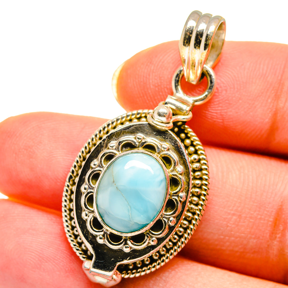 Larimar Pendants handcrafted by Anasilvercos - PD14385