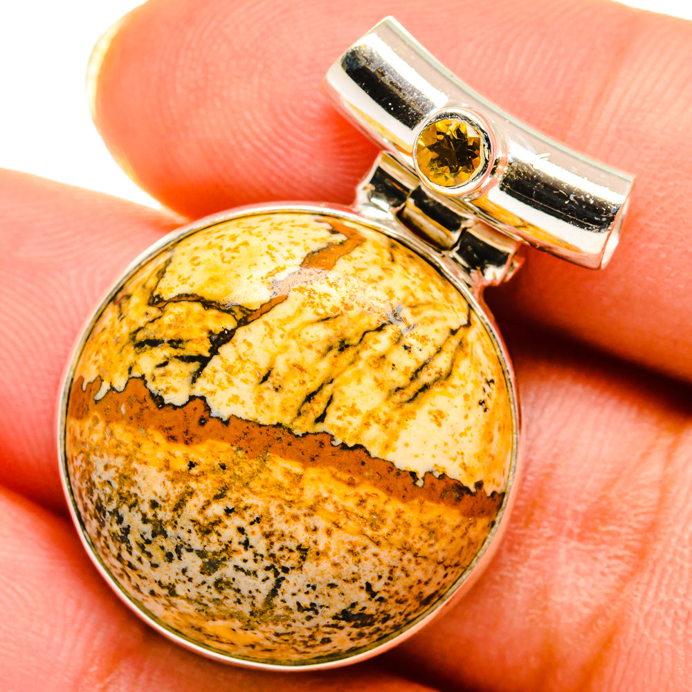 Picture Jasper Pendants handcrafted by Anasilvercos - PD14390