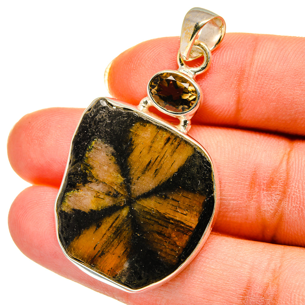 Chiastolite Pendants handcrafted by Anasilvercos - PD14408