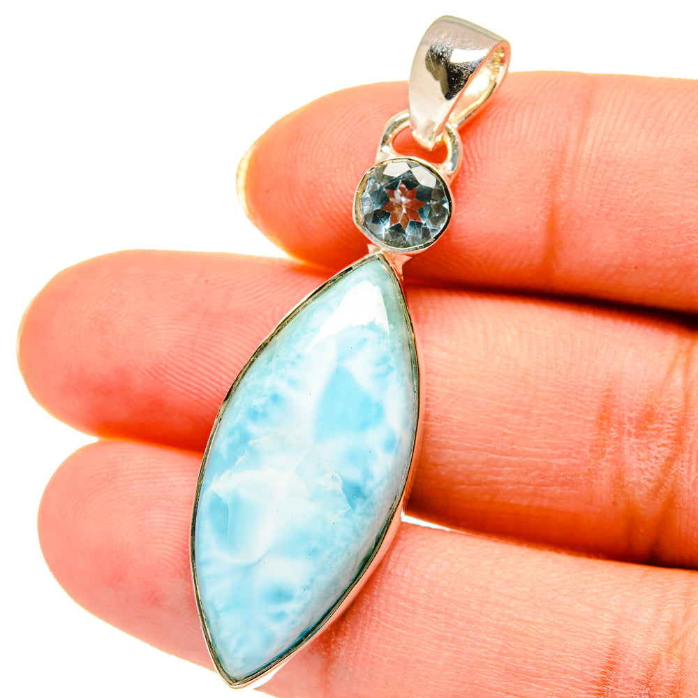 Larimar Pendants handcrafted by Anasilvercos - PD14412
