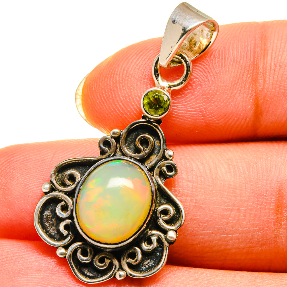 Ethiopian Opal Pendants handcrafted by Anasilvercos - PD14430
