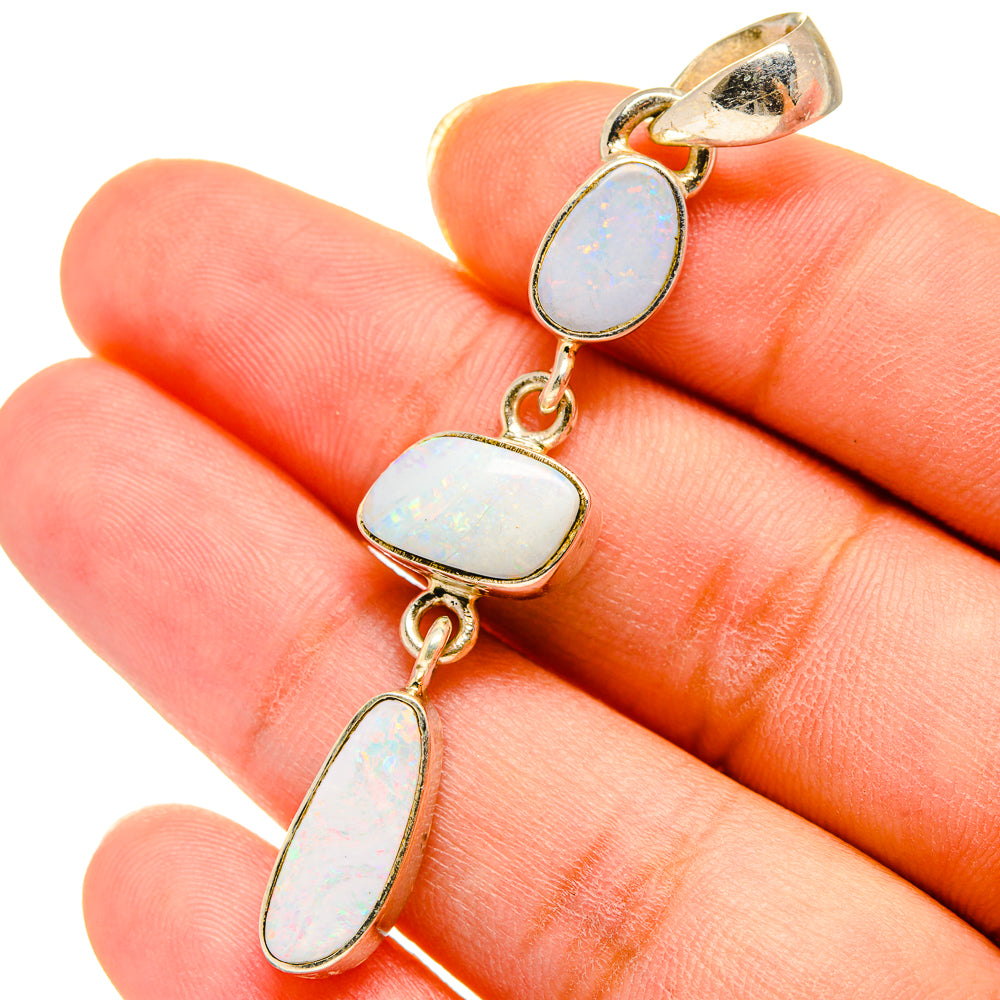 Doublet Fire Opal Pendants handcrafted by Anasilvercos - PD14431