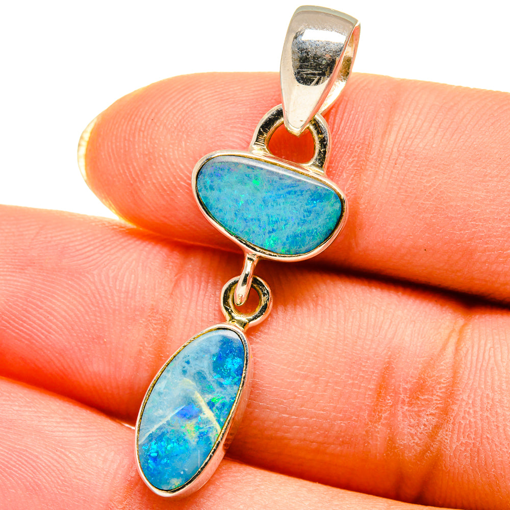 Larimar Pendants handcrafted by Anasilvercos - PD14433