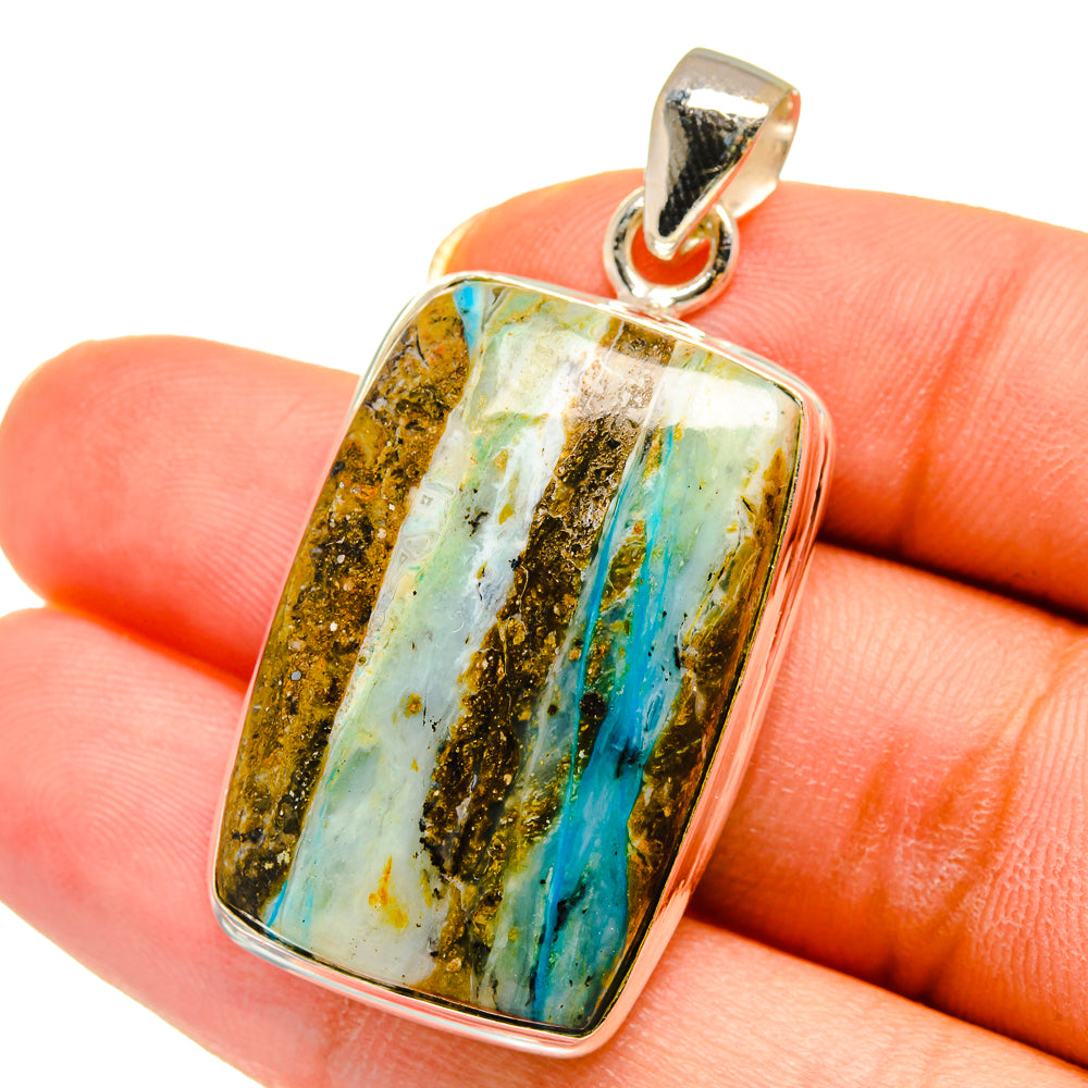 Peruvian Opal Pendants handcrafted by Anasilvercos - PD14450