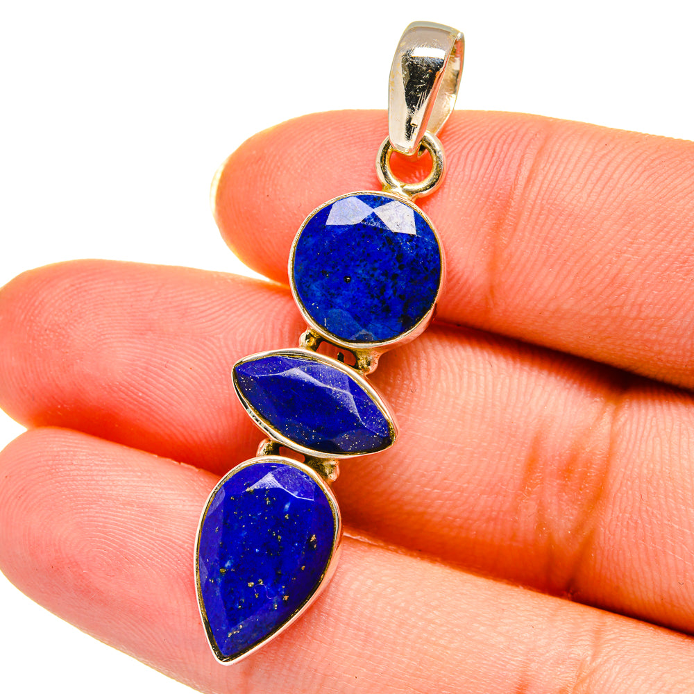Lapis Lazuli Pendants handcrafted by Anasilvercos - PD14456